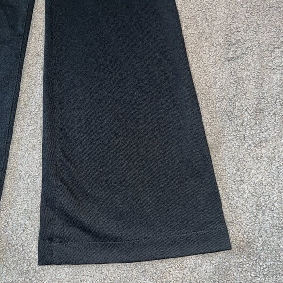 ANTHROPOLOGIE ANTHRO Extra Wide Leg Palazzo Dressy Trouser Pants Black EUC 28 - Picture 3 of 10